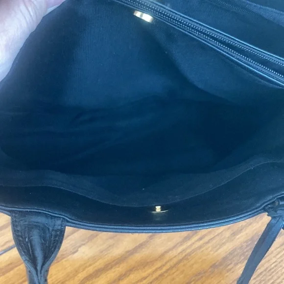 Etienne Aigner Black Leather Satchel - Picture 7 of 14